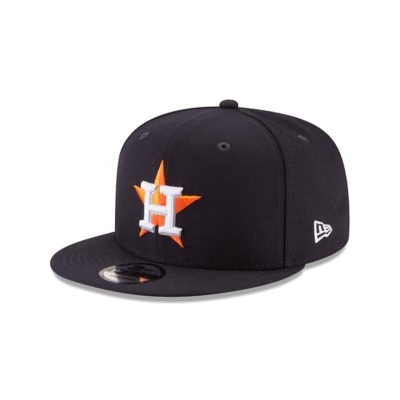 Blue Houston Astros Hat - New Era MLB Team Color Basic 9FIFTY Snapback Caps USA7840963